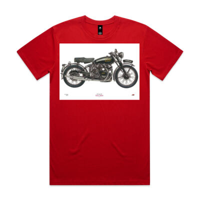 Vincent HRD Black Shadow Designer T-shirt Thumbnail