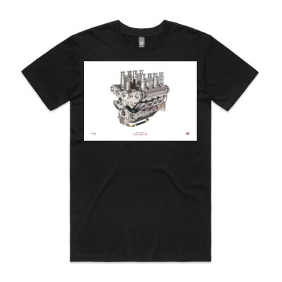 Repco-Brabham 2.5 V8 Hand drawn T-shirt Thumbnail