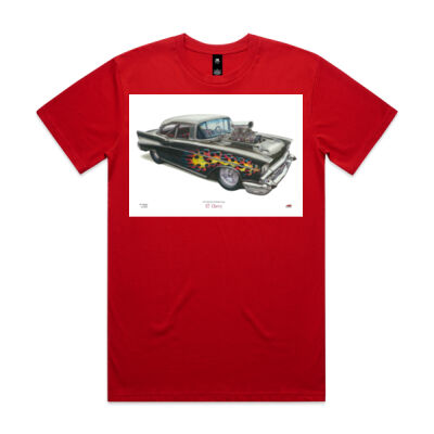 57 Chevy Hand drawn T-shirt Thumbnail