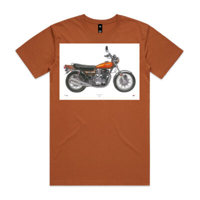 1973 Kawasaki Z1 Hand drawn designer T-shirt Thumbnail
