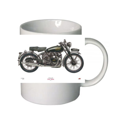 1949 Vincent HRD 'Black Shadow' hand drawn designer mug Thumbnail