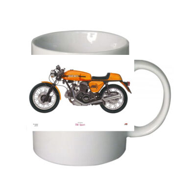 1973 Ducati 750 Sport. hand drawn mug  Thumbnail
